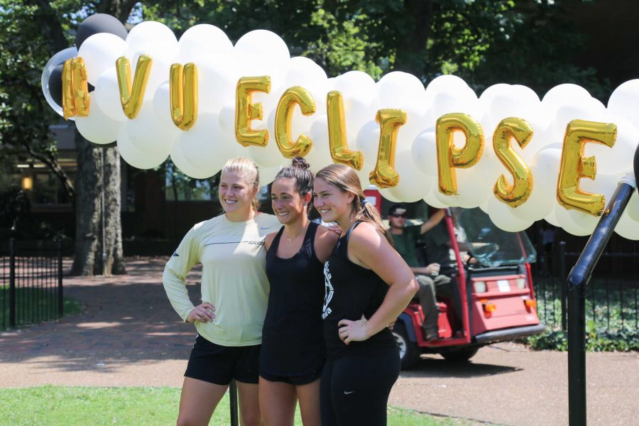 A total solar eclipse takes place in Nashville, TN on August 21, 2017. Vanderbilt University hosted a viewing party on Alumni Lawn.