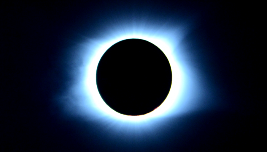 A total solar eclipse takes place over Nashville, TN on August 21, 2017.