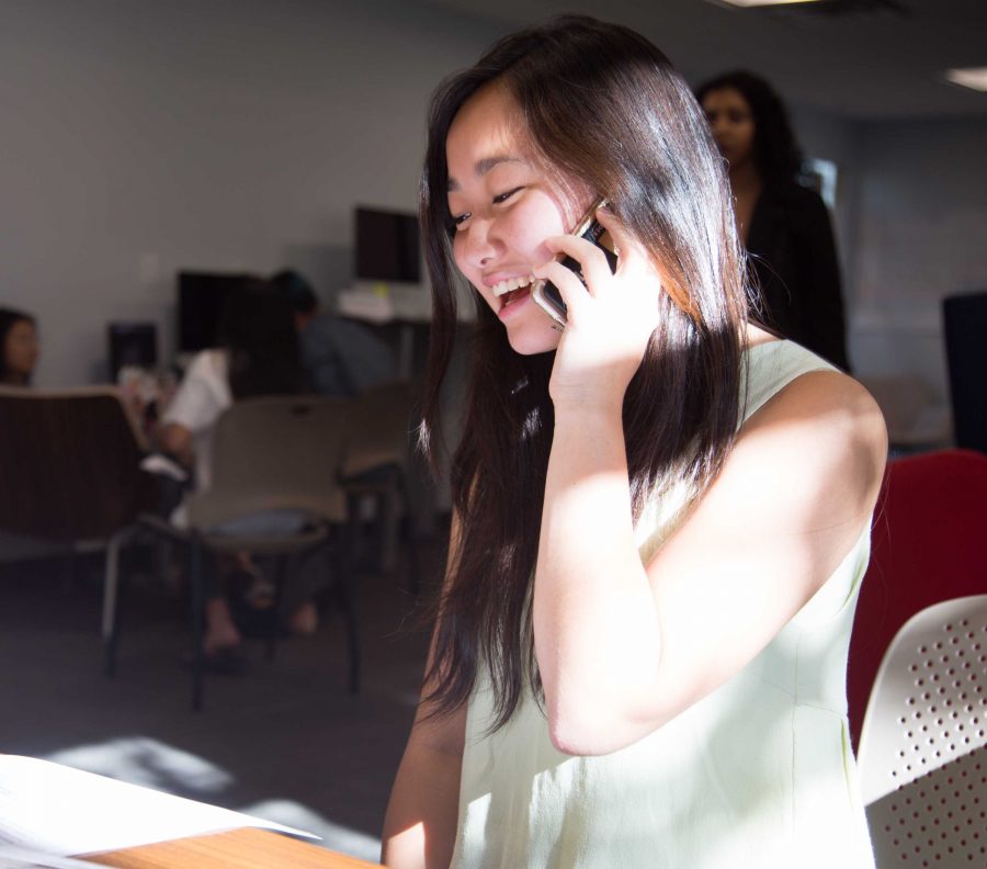 Vandy students call elected reps about DACA on September 7, 2017.