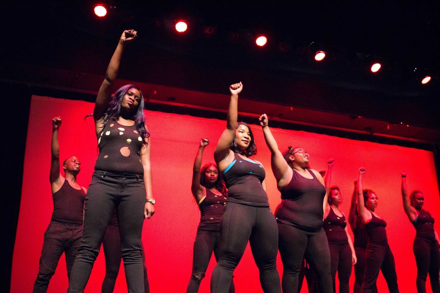 African Student Union presents Harambee: Back to Black-ish on Saturday, February 10, 2018 in Langford Auditorium. (Photo by Emily Gonçalves)
