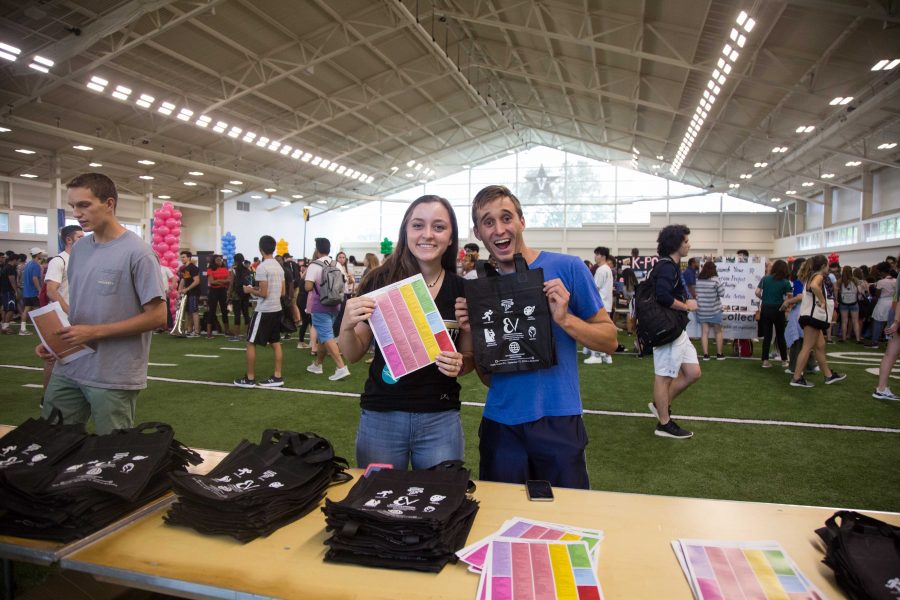 The Vandy student org fair in the feild house on Friday, August 24, 2018. (Photo by Claire Barnett)