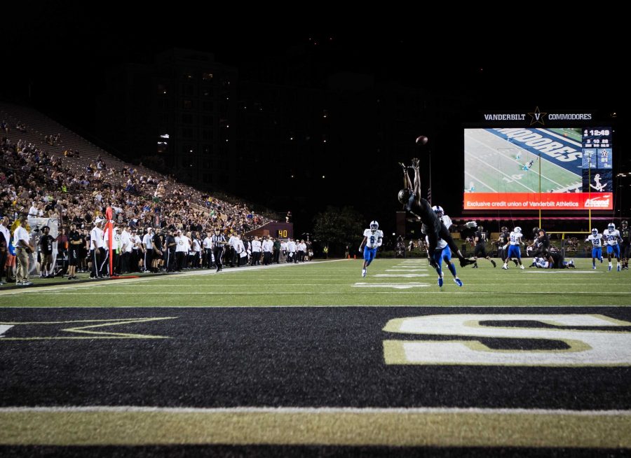 Vanderbilt plays Middle Tennessee State in Football on Saturday, September 1, 2018. (Photo by Hunter Long)