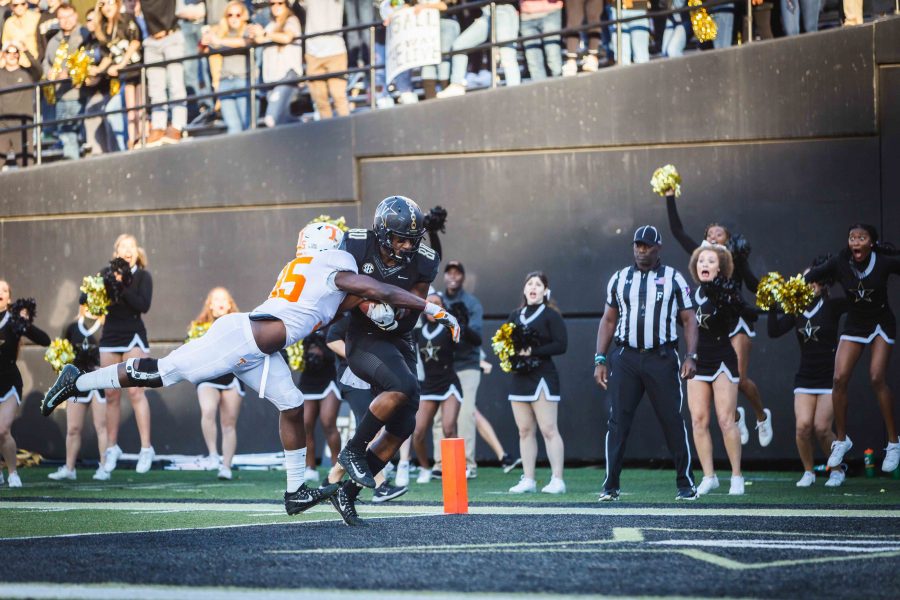 The Vanderbilt Commodores play the Tennessee Volunteers on November 24, 2018. (Photo by Claire Barnett)