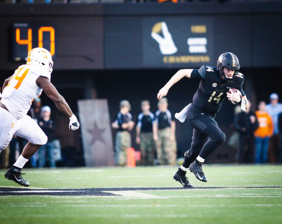 Vanderbilt plays Tennessee for Bowl eligibility on Saturday, Nov. 24, 2018. (Photo by Hunter Long)