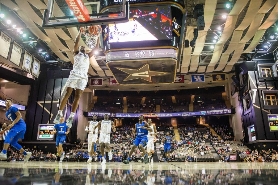 Commodores defeat MTSU big at home, on December 5th, 2018. (Photo by Brent Szklaruk)