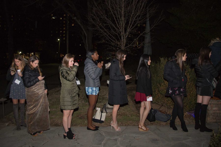 Vanderbilt women participate in Formal Sorority Recruitment on Friday, January 19, 2018. Photo by Claire Barnett // The Vanderbilt Hustler