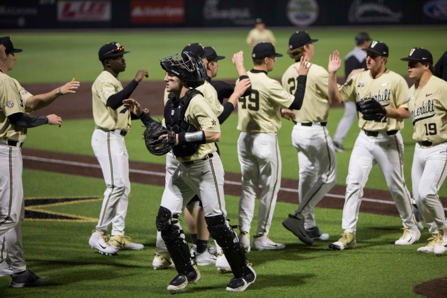 The Vandy Boys beat Southeast Missouri State 11-3 on Tuesday, February, 26, 2019. (Photo by Emily Gonçalves)