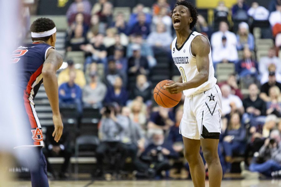 Vanderbilt Plays Auburn in Mens Basketball on Saturday, February 16, 2019. (Photo by Hunter Long)