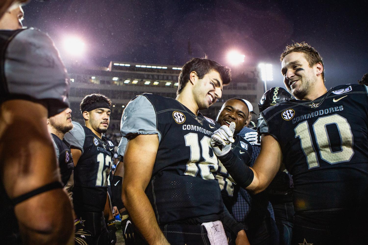 Vanderbilt upsets Mizzou for Homecoming Weekend on Saturday, October 19, 2019. (Photo by Hunter Long)