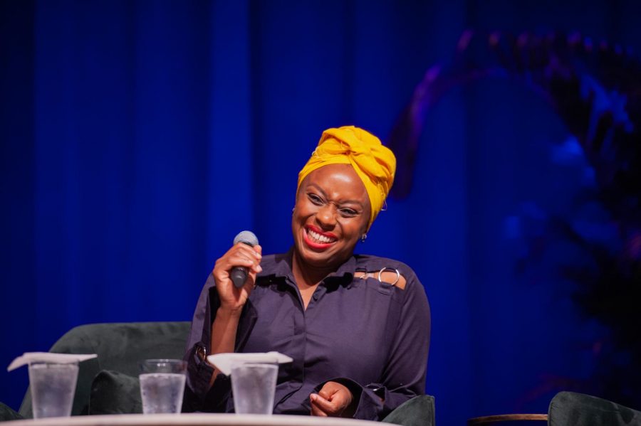 Chimamanda Ngozi Adichie speaks about story-telling and feminism as part of the Chancellors Lecture Series.
