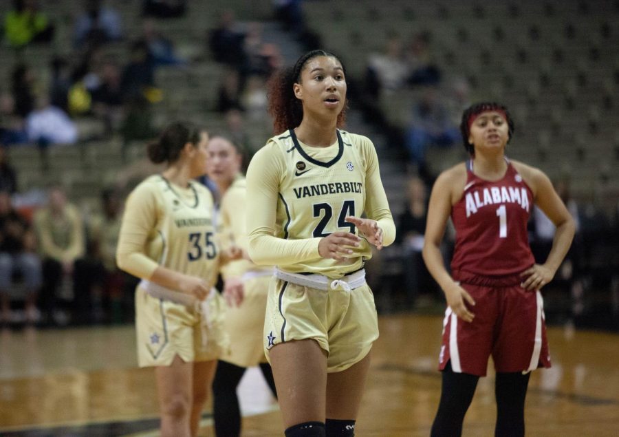 Autumn Newby and the Commodores face Alabama on February 21, 2019.