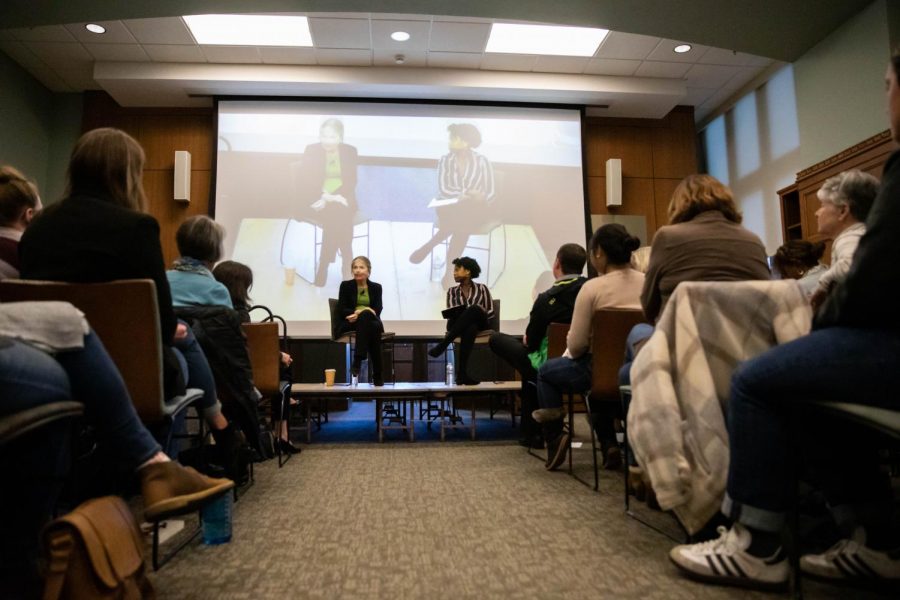 The Womens Center partners with the Chancellors Lecture Series to host Gloria Steinem in the Central Library Community Room on Friday, November 1, 2019. (Photo by Emily Gonçalves)