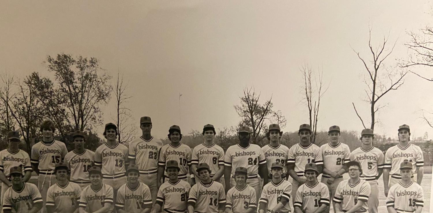 Ohio Wesleyan University: 1981 baseball team. From left to right, Tim Corbin (#14) is the sixth player in the front row (Photo courtesy Kevin Colbert)