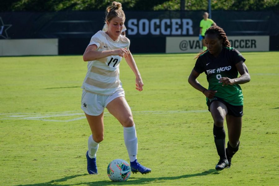 Vanderbilts Womens Soccer team defeated Marshall on September 8th, 2019. Vanderbilt wins 3-2. 