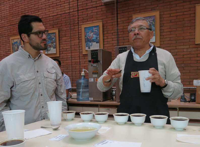 coffee tasting with a coffee sommelier