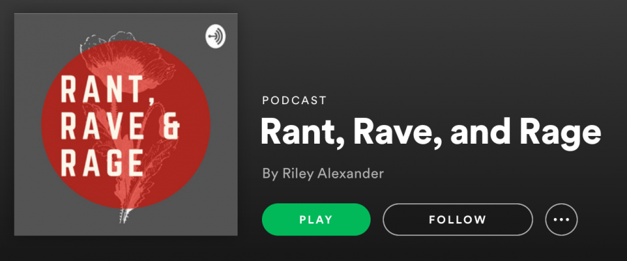 Junior Riley Alexander talks politics and so much more on her podcast. Screenshot from Spotify (Hustler Staff/Eva Pace)