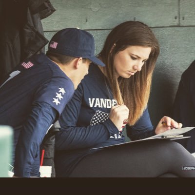 Casey Stangel as Vanderbilt baseballs director of internal operations. (Twitter/@Stangel24)