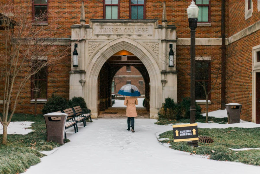 Snowy Warren College photographed on Feb. 15, 2021. (Hustler Multimedia/Emery Little)