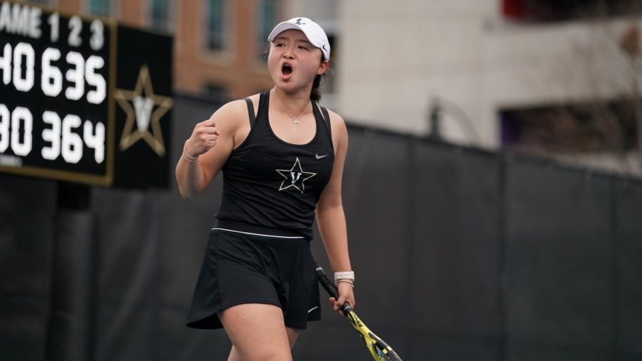 Vanderbilt women's tennis falls to Tennessee. (Vanderbilt Athletics/Josh Rehders)
