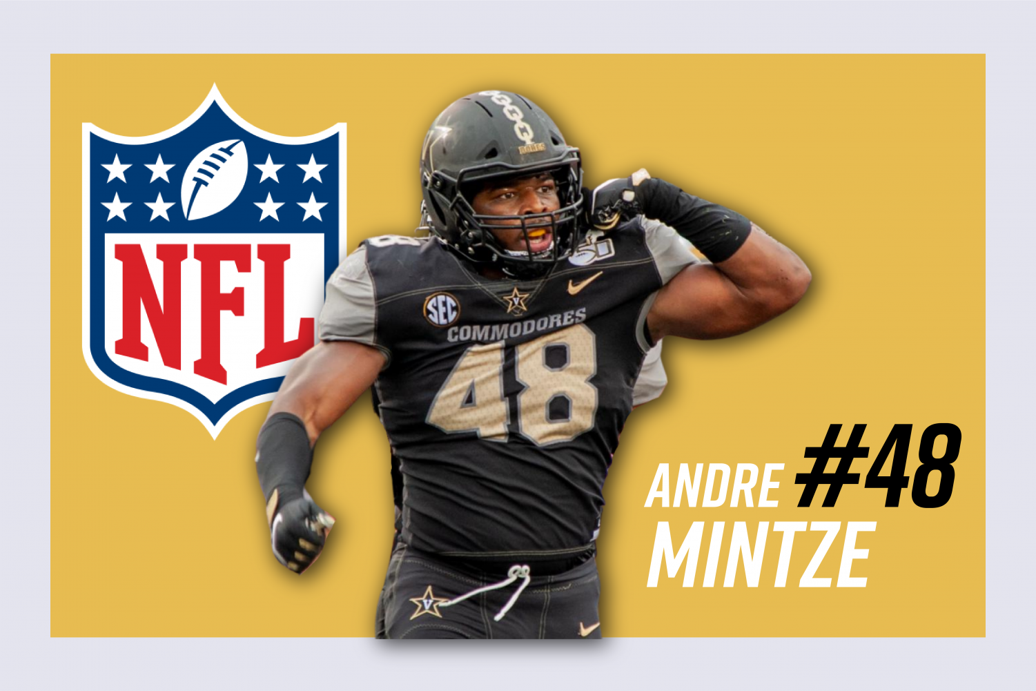 Andre Mintze declares for the 2021 NFL Draft. (Hustler Communications/Emery Little)