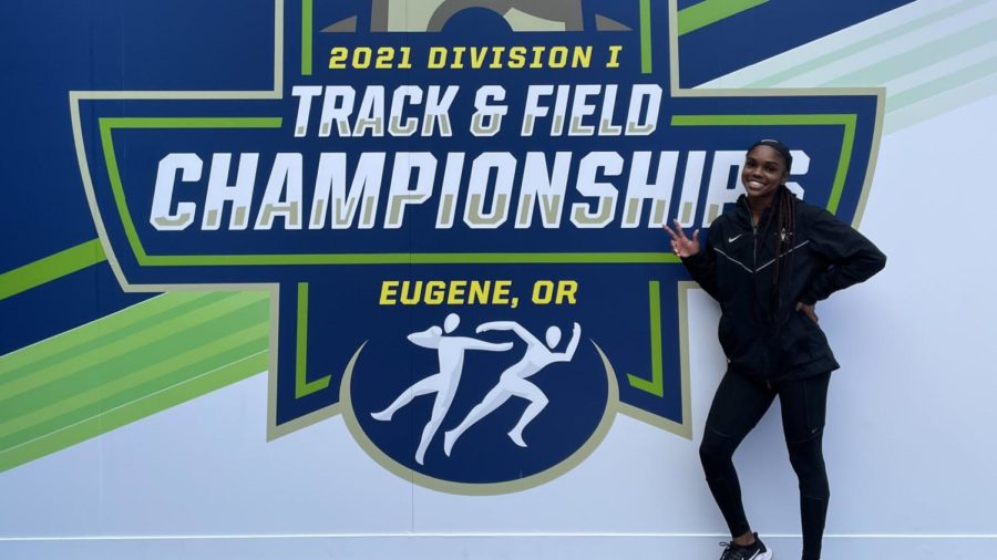 Taiya Shelbys season came to a close in the NCAA Championship semifinals. (Twitter/@vandyxctrack).