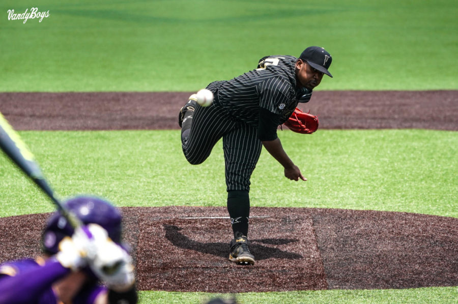 Rocker twirled another gem for the Commodores on Friday (Twitter/@VandyBoys).
