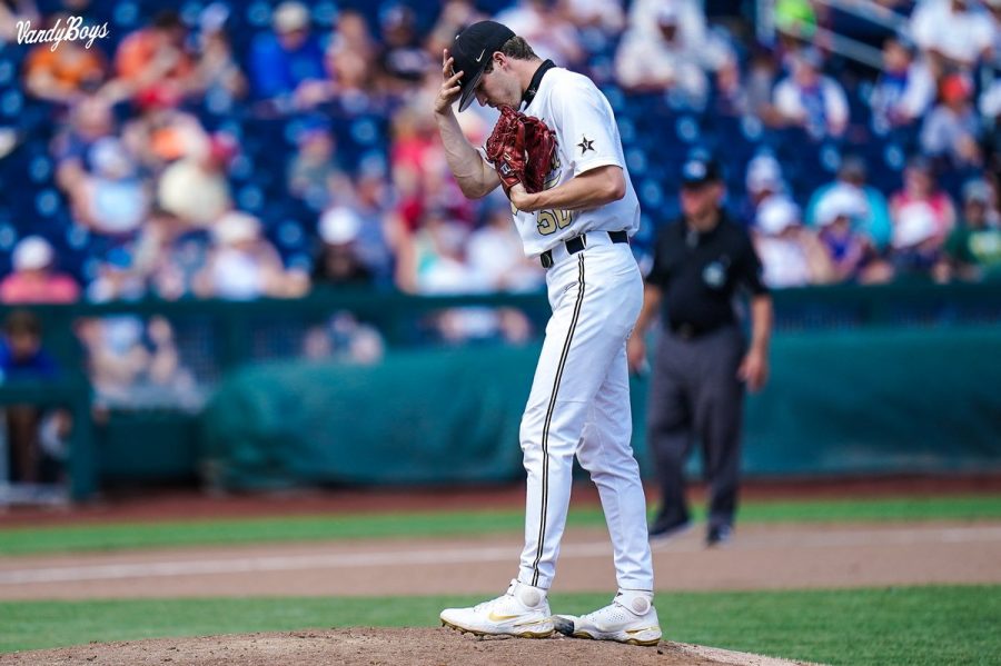 Vanderbilt reliever Luke Murphy was selected _____ Monday in the 2021 MLB Draft. (Vanderbilt Athletics).