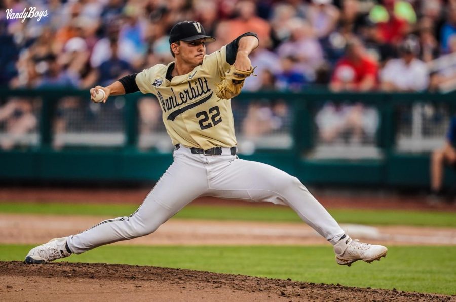 Vanderbilt righty Jack Leiter was selected second overall in the 2021 MLB Draft by the Texas Rangers. (Vanderbilt Athletics).