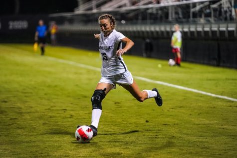Abi Brighton scored an overtime goal to send the Commodores home with a 1-0 win in their season opener. (Vanderbilt Athletics).