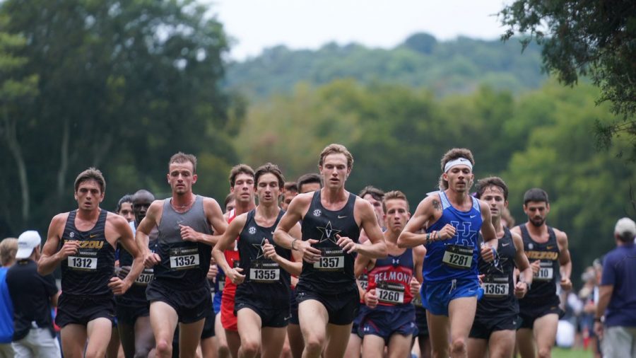 The Vanderbilt cross-country team had a strong showing in their home meet this past week at Percy Warner Park. (Vanderbilt Athletics).