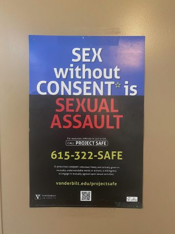Sexual assault poster in Branscomb