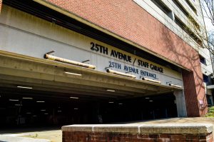 25th ave parking lot entrance