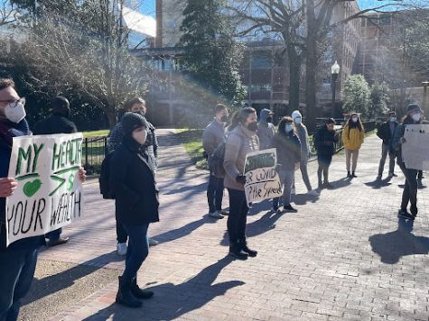 Graduate students continue to protest university response to omicron variant