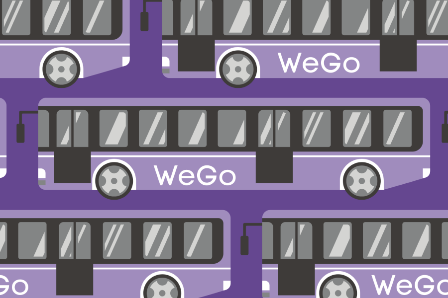 Spot+the+purple+WeGo+buses+around+campus+and+all+throughout+Nashville.+%28Hustler+Multimedia%2FAlexa+White%29