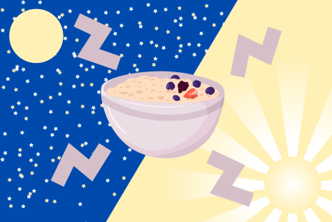 Day or night, overnight oats are the perfect protein-packed breakfast that you can cook in your dorm. (Hustler Multimedia/Alexa White)
