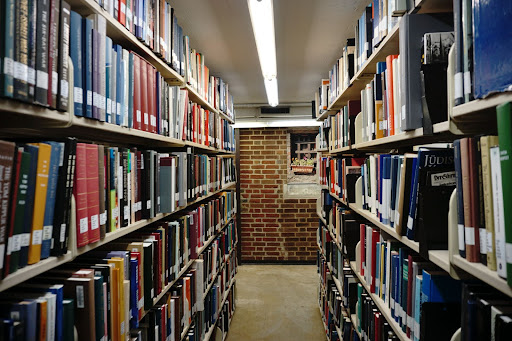 Bookshelves in Central Library
