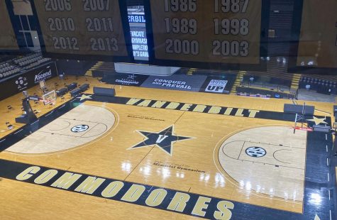 Memorial Gymnasium court as photographed on Feb. 17, 2021.