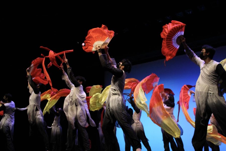 Students perform in the Lunar New Year Festival, as photographed on February 26, 2022.