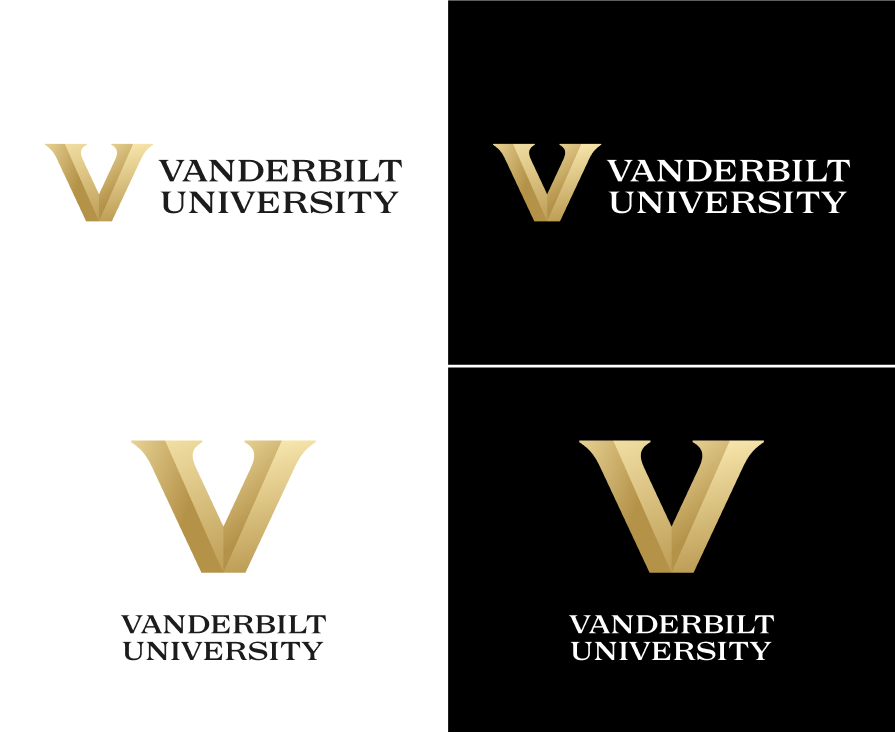 New Vanderbilt University logos and word marks released on March 22, 2022.