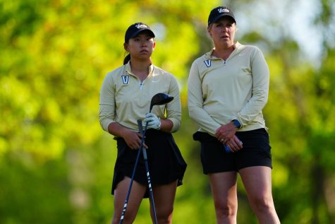 Vanderbilt womens golf competes at the SEC Championships in April 2022.