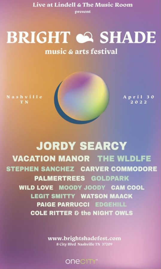Nashville's newest music festival will be held on April 30, 2022. (Photo courtesy of Bright Shade Music & Arts Festival)