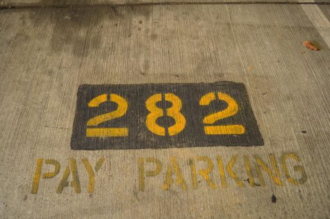 Parking space at 25th Avenue Garage Level 1, as photographed on March 16, 2021.