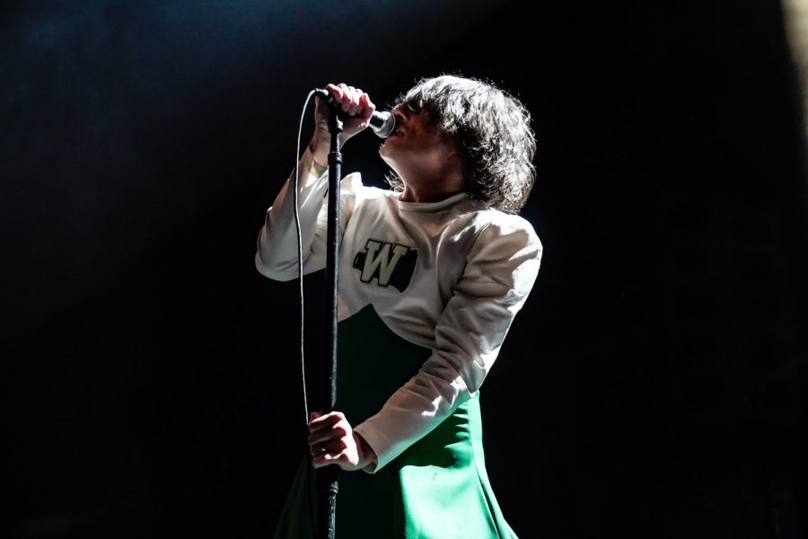 Gerard Way of My Chemical Romance performs at Bridgestone Arena, as photographed on Aug. 23, 2022. (Hustler Multimedia/Miguel Beristain)
