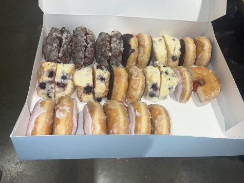 A variety of donuts from Rise, as photographed on Oct. 9, 2022. (Hustler Staff/Veronica Tadross)