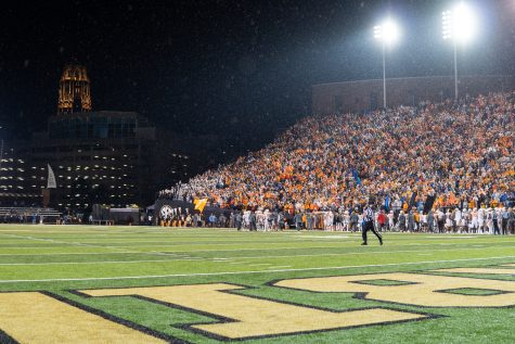 A sold-out FirstBank stadium filled with a sea of orange and black, as photographed on Nov. 26, 2022 (Hustler Multimedia/Arianna Santiago).