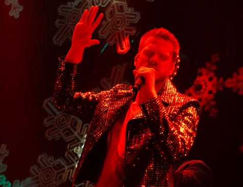 Scott Hoying performs at Bridgestone Arena, as photographed on Dec. 11, 2022. (Hustler Multimedia/Laura Vaughan)