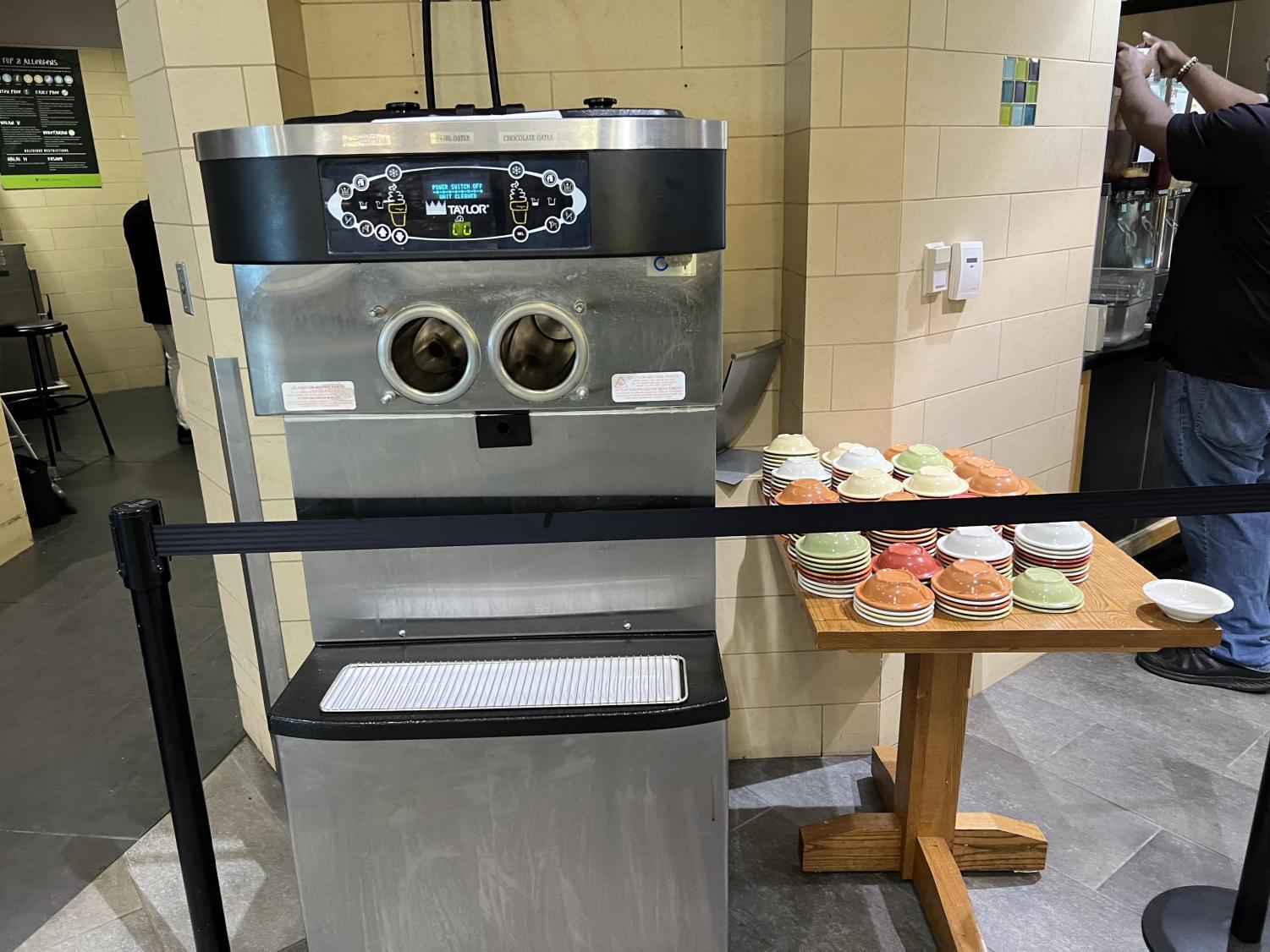 First self-serve ice cream machine on campus installed in Commons