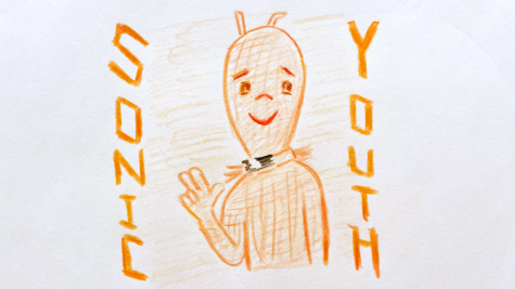 Artistic rendition of the album artwork for Sonic Youth’s “Dirty.” (Hustler Staff/Sandra Ye)