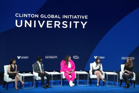 Chelsea Clinton moderates panel with Georgina Pazcoguin, Sukhmeet Sachal, Olivia Julianna and Jordan Reeves, as photographed on March 3, 2023. (Hustler Multimedia/Tasfia Alam)