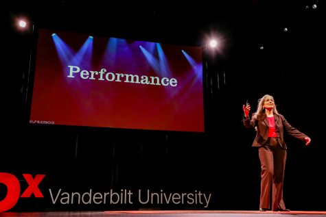 Dr. Blythe Corbett speaks at TEDxVanderbilt, as photographed on April 18, 2023. (Hustler Multimedia/Barrie Barto)